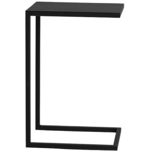 Nordic Design Černý kovový odkládací stolek Volme 30 cm  - Výška60 cm- Šířka 30 cm
