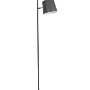 Černá stojací lampa ZUIVER BUCKLE 150 cm  - Průměr stínidla21 cm- Výška stínidla 18