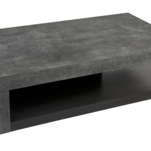 Betonově šedý konferenční stolek TEMAHOME Detroit II.110 x 65 cm  - výška29 cm- šířka 110 cm