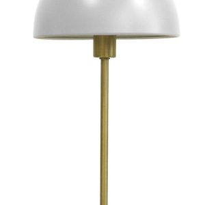 Time for home Bílá kovová stolní lampa Lacy  - Výška39 cm- Stínidlo 20 cm