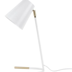 Time for home Bílá kovová stolní lampa Noemi  - Výška46 cm- Šířka 15