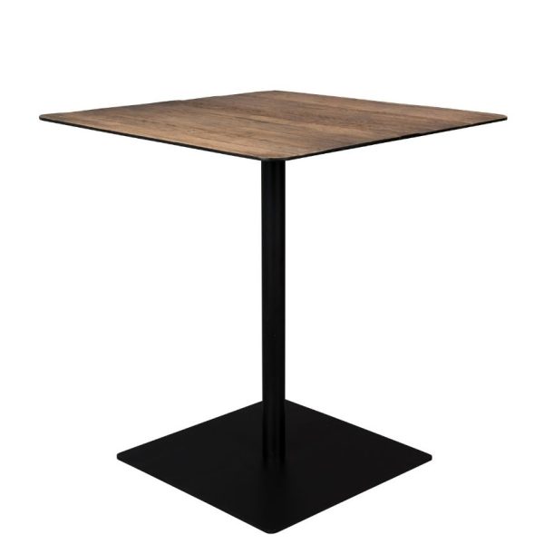 Dubový bistro stolek DUTCHBONE Braza Square 70 x 70 cm  - Výška75 cm- Šířka 70 cm