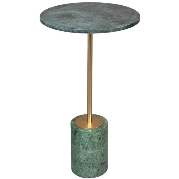Zelený mramorový odkládací stolek DUTCHBONE Gunnar 37