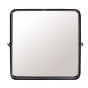 Černé závěsné zrcadlo DUTCHBONE Poke M  - Výška40