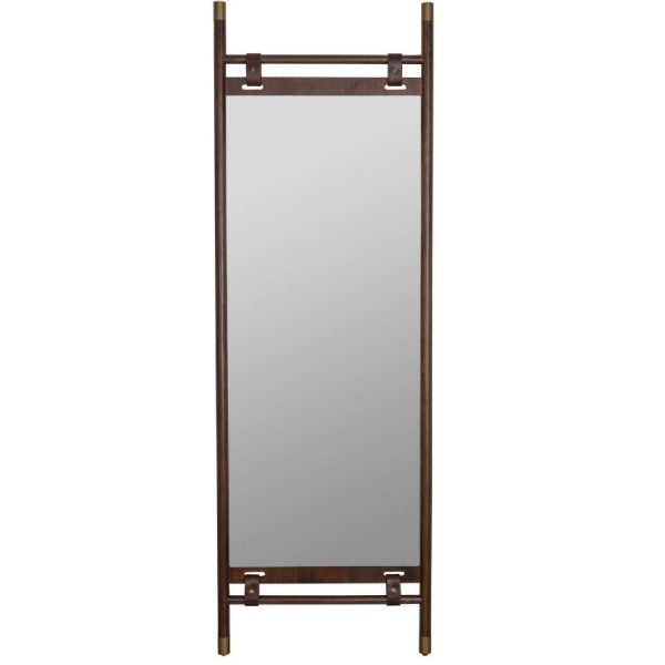 Hnědé stojací zrcadlo DUTCHBONE Riva  - Šířka53 cm- Výška 130 cm