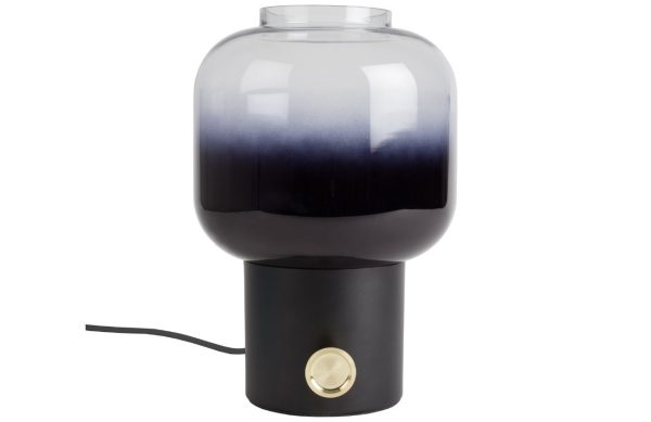 Černá stolní lampa ZUIVER MOODY  - Průměr stínidla20 cm- Výška stínidla 21 cm