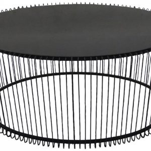 Kare Design Černý kovový konferenční stolek Wire Uno 60×90 cm  - Výška40
