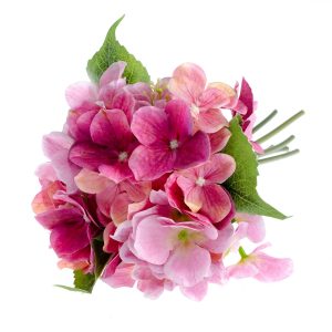 Umělá kytice Hortenzie růžová