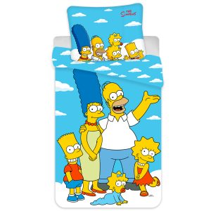 TP Bavlněné povlečení 140x200+70x90 The Simpsons family Clouds  - -