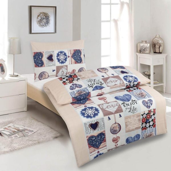 TP Bavlněné povlečení Home Comfort 140x200+70x90 - Love  - -