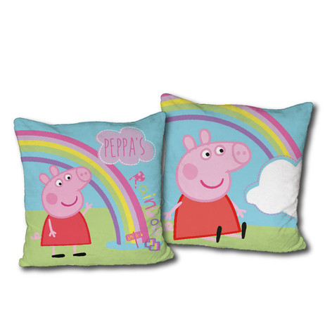 TP Dekorační polštářek 40x40 cm - Peppa Pig colors  - -