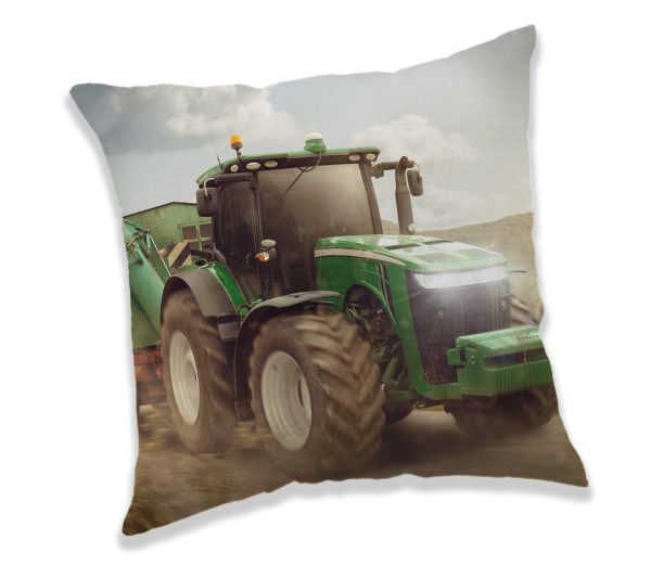 TP Dekorační polštářek 40x40 cm - Traktor Green  - -