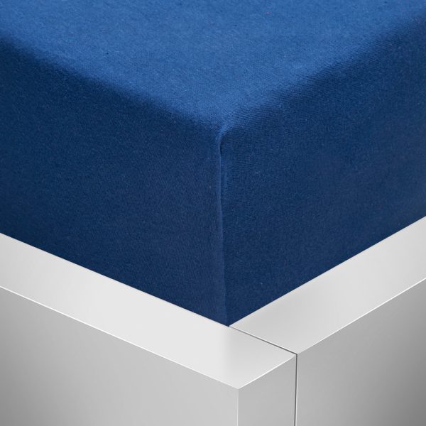 TP Jersey prostěradlo 180x200 Luxus - Navy  - -