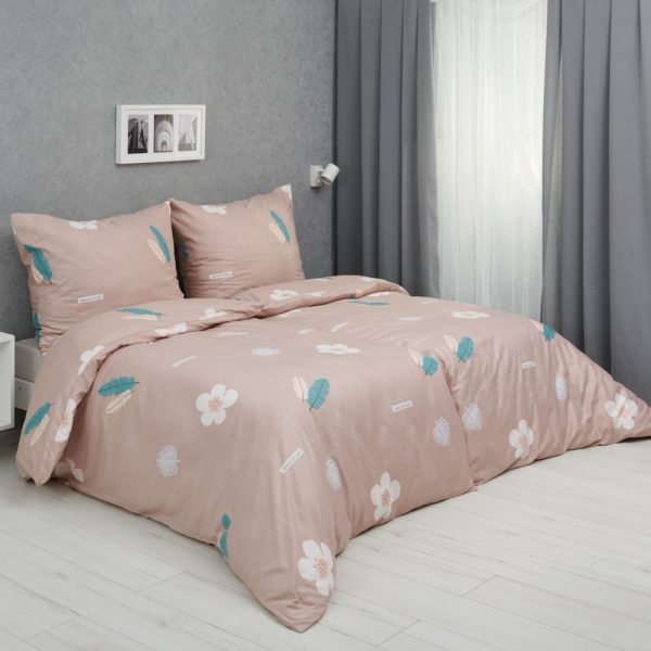 TP Microtop povlečení 140x200+70x90 - Peříčka a květy  - -