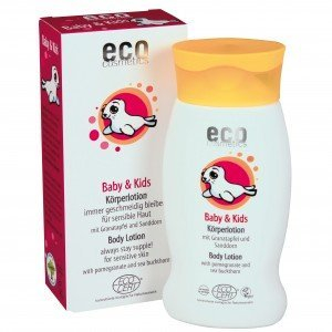 Eco Cosmetics Baby Dětské tělové mléko BIO (200 ml) - s rakytníkem a granátovým jablkem  - -