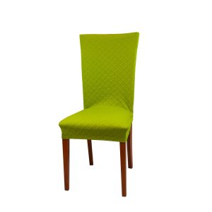 Univerzální elastický potah na židli Káro - Kiwi  - -