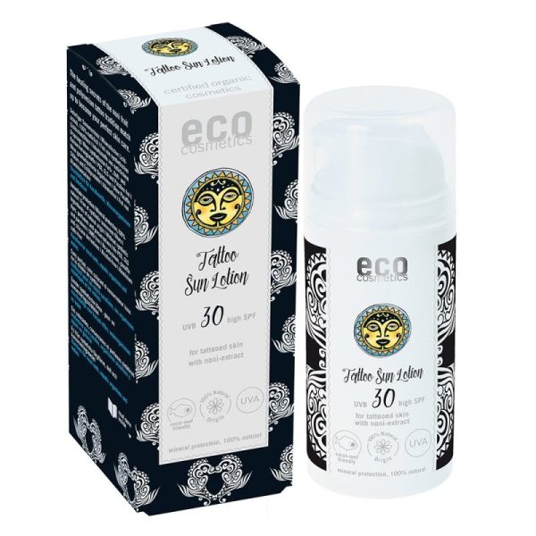 Eco Cosmetics Opalovací krém Tattoo SPF 30 BIO (100 ml) - pro ochranu tetování  - -