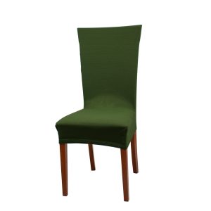 Univerzální elastický potah na židli Galena - Tmavě zelená  - -