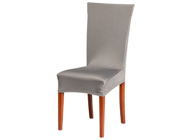 Univerzální elastický potah na židli - Stříbrnošedá  - -