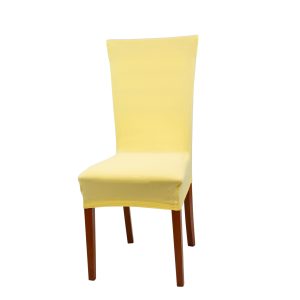 Univerzální elastický potah na židli Jersey - Žlutá  - -