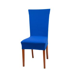 Univerzální elastický potah na židli Jersey - Modrá  - -