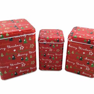 TP Sada kovových krabiček 3ks - Merry Christmas  - -