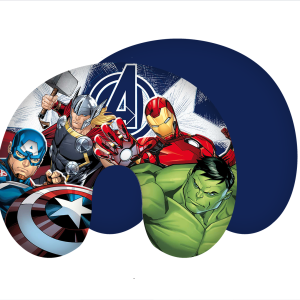 Jerry Fabrics Cestovní polštářek Avengers Heroes  - BarvaModré- Materiál Polyester