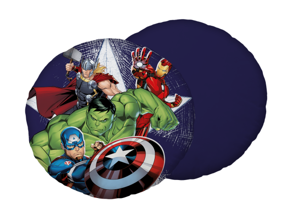 Jerry Fabrics Tvarovaný polštářek Avengers "Heroes"  - BarvaModré- Materiál Polyester