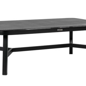 Šedo-černý skleněný konferenční stolek Bizzotto Makatea 120 x 75 cm  - Výška42 cm- Šířka 120 cm