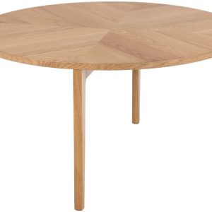 Scandi Dubový konferenční stolek Laudien 80 cm  - Výška42 cm- Průměr 80 cm