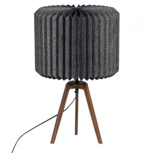 Hoorns Černá papírová stolní lampa Pylon  - Výška58 cm- Šířka 36 cm