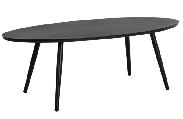 Černý kovový zahradní konferenční stolek Bizzotto Space 119 x 58 cm  - Výška40