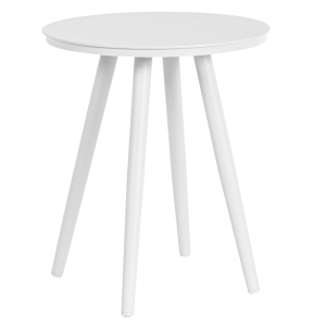 Bílý kovový zahradní odkládací stolek Bizzotto Space 40 cm  - Výška48 cm- Průměr 40 cm