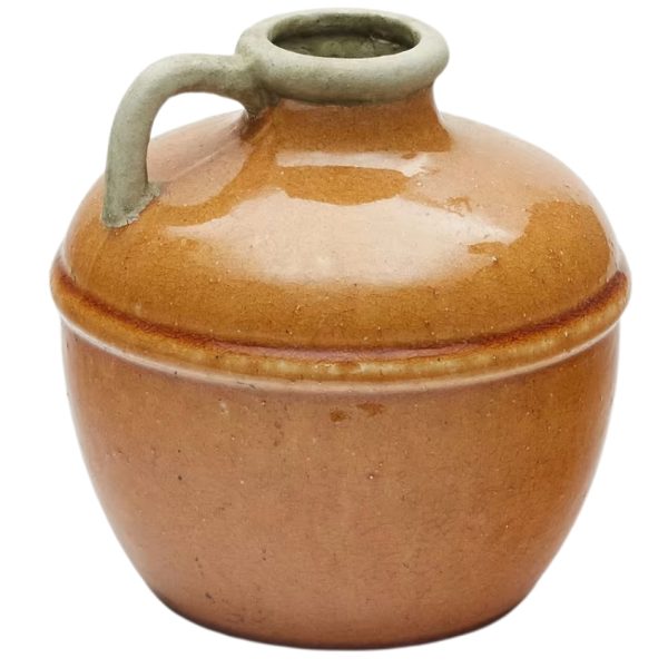 Hořčicově žlutá keramická váza Kave Home Tamariu 19.5 cm  - Výška19
