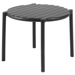 Nardi Antracitově šedý plastový zahradní odkládací stolek Doga 50 cm  - Výška39