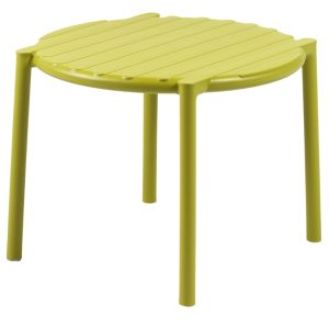 Nardi Žlutý plastový zahradní odkládací stolek Doga 50 cm  - Výška39