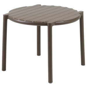 Nardi Hnědý plastový zahradní odkládací stolek Doga 50 cm  - Výška39