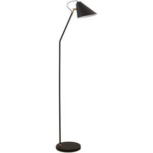 House Doctor Černá kovová stojací lampa Club 130 cm  - Výška130 cm- Průměr 20 cm