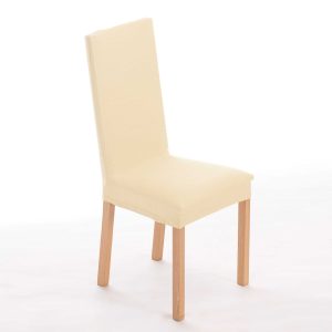 Pružný jednobarevný potah na židli