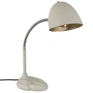 Béžová kovová stolní lampa DUTCHBONE JANNA  - Výška51 cm- Šířka 15 cm