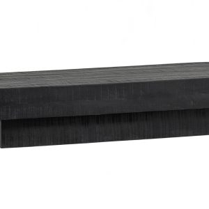 Hoorns Černý dřevěný konferenční stolek Baltonio 150 x 60 cm  - Výška30 cm- Šířka 150 cm
