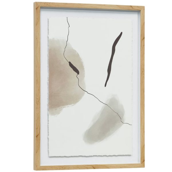 Abstraktní obraz Kave Home Torroella II. 70 x 50 cm  - Výška70 cm- Šířka 50 cm