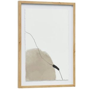 Abstraktní obraz Kave Home Torroella 70 x 50 cm  - Výška70 cm- Šířka 50 cm
