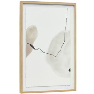 Abstraktní obraz Kave Home Torroella II. 90 x 60 cm  - Výška90 cm- Šířka 60 cm