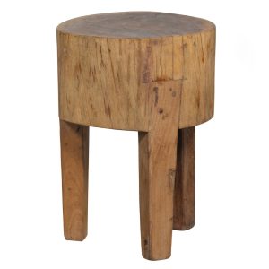 Hoorns Dřevěný odkládací stolek Mosie 32 cm  - Výška45 cm- Výška podnože 27 cm