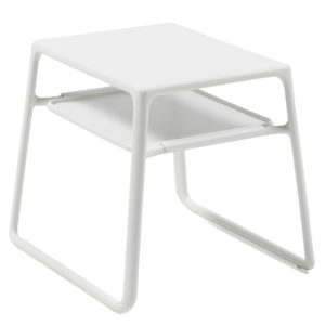 Nardi Bílý plastový zahradní odkládací stolek Pop 44 x 39 cm  - Výška38