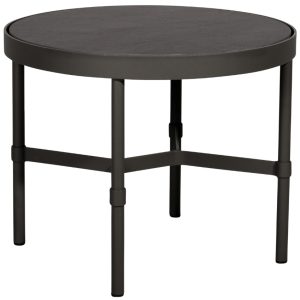Černý keramický zahradní odkládací stolek No.100 Mindo 58