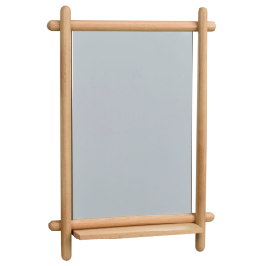 Dubové nástěnné zrcadlo ROWICO MILFORD 74 x 52 cm  - Výška74 cm- Šířka 52 cm