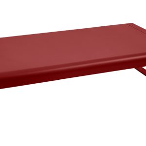 Červený hliníkový zahradní konferenční stolek Fermob Bellevie 138 x 80 cm  - Výška36 cm- Šířka 138 cm