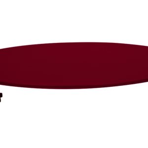 Červený přídavný odkládací stolek Fermob Bellevie 36 cm  - Průměr36 cm- Deska Lakovaný hliník